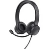 Trust HS-201 Ausinės su laidu su lankeliu ant galvos Office/Call center USB Type-A Juodas