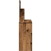 tualetinis staliukas su veidrodžiu, senas medis 86,5x35x136 cm