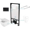 Potinkinis WC komplektas Deante Anemon 6in1, CDZA6ZPW, Baltas/Nero