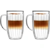 Tulip Vialli Design Rinkinys iš 2 aukštų stiklinių su rankena Tulpė 350 ml 8975
