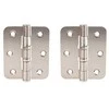 Haushalt Durų lankstas, 63 mm x 75 mm x 2.5 mm, nikelio sp. 2 vnt.