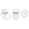 Turbosmart 40 mm Compgate techninis brėžinys su matmenimis