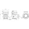 Turbosmart 40mm wastegate techninis matmenų brėžinys
