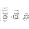 Turbosmart Compgate 40 mm techninis brėžinys