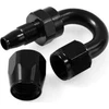 Juoda TurboWorks 180° AN4 jungtis