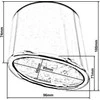 TurboWorks 96x71mm duslintuvo galo įvestis 92x77mm Honda