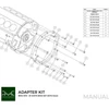 BMW M70 ir ZF 8HP70 adapterio surinkimo schema