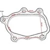TurboWorks Flanšinis lietvamzdis GT25 GT28 SR20DET GT2871 GT2860RS