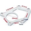 TurboWorks Flansza lietøbris SUBARU STI Twin Scroll VF36 VF37