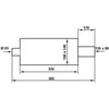 TurboWorks galinis duslintuvas TurboWorks 80x135mm įėjimo 63,5mm