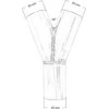 TurboWorks Išmetimo triratis 45st 63 / 63mm 304SS