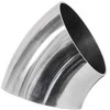 Turboworks Nerūdijančio plieno alkūnė 45 laipsnių, 57 mm storio, 1,5 mm poliruota
