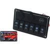 TurboWorks 12 / 24V ON- OFFx6, 1xZ, 2xUSB 3.1A, 1 LED voltas, 3xB 15A IP68 mėlyna