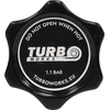 Juodas TurboWorks 1.1 Bar radiatoriaus dangtelis