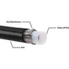 TurboWorks Teflono kabelis PTFE AN3 3mm plieno laikiklis + PVC