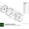 Transmisijos adapterio montavimo schema