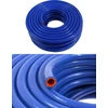 Mėlyna 12mm silikoninė žarna su oranžiniu vidumi