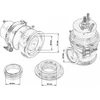 TurboWorks 50mm wastegate techniniai išmatavimai