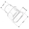 TurboWorks_D Duslintuvo antgalis 90x70mm įvestis 63mm