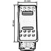 Turboworks_F 7PIN perjungiklis Baltas