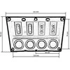Turboworks_F IP68 ON-OFFx4, 4xB 2x5A 1x10A 1x15A, LED IP68