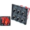 TurboWorks_F Jungiklis skydelis 12V SPST / ON- OFFx6, 3B 15A IP68