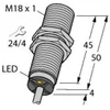 TURCK Indukcijos jutiklis M18 Sn = 8mm 10- 30V DC PNP 1Z 3- viela BI8- M18- AP6X (4615030)