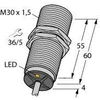 TURCK indukcinis jutiklis M30 Sn=15mm 10-30V DC PNP 1NC 3 laidų BI15-M30-AP6X (4618530)