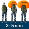 Turistinė kuprinė Deuter Alproof Tour 38 l + 5 l Khaki-Juodas