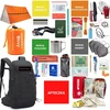 Turistinė kuprinė išgyvenimui, evakuacijai, kuprinė + įranga, „Readypack S2“ pilnas avarinis rinkinys / „Readypack S2“, juoda