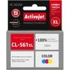 Rašalo Kasetė - Activejet AC-561NX Didelio Pajėgumo 18ml Suderinama su Canon CL-561XL Spalva: Mėlyna, Magenta, Geltona