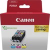 Tusz Canon Ink Multipack CLI-521 (lizdinė pakuotė su apsaugine juostele)