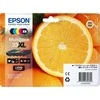 Epson No.33XL (C13T33574510), juoda, žydra, purpurinė, foto juoda, geltona kasetė