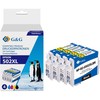 G + G Tusz G&G Tusz 4 sztuki do Epson 502XL kompatybilny