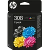 HP 308 juoda i spalva dwupak 6L6S6UE