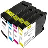 „UPrint“ suderinamas rašalas su PGI 2500XL, C-2500XL BK/C/M/Y PACK, juodas/žydras/rausvas/geltonas, 75+3x21ml
