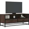 TV staliukas Televizoriaus spintelė, ruda, 100x34,5x40cm, mediena ir metalas