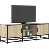 TV staliukas Televizoriaus spintelė, ąžuolo, 120x35x41cm, mediena ir metalas