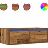 TV staliukas Televizoriaus spintelė su LED, medienos, 75x35,5x25 cm