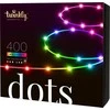 Lubinis šviestuvas „Twinkly Dots“ išmaniosios LED lemputės, 400 RGB (daugiaspalvės), 20 m, permatomas RGB laidas, 16 mln.+ spalvų