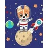 Twoje Hobby Paveikslas pagal skaičius - Astronauto šuo 40x50cm