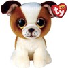 TY pliušas – Beanie Boos – Hugo The Brown/Baltas Dog (įprastas) (TY36396)