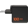 UAG SRGE įkroviklis – 100 W sieninis įkroviklis, 2 USB-C ir USB-A, pridedami ES, JK, JAV kištukai (juodas)