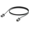 Ubiquiti Patchcord, Cat 6a, F/UTP, 1m, juoda (UACC-CABLE-PATCH-OUTDOOR-C6A-1M-BK)