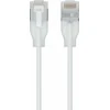 Ubiquiti UACC-Cable-Patch-EL-C6A-0.15M-W kabelis sieciowy półprzezroczysty, Baltas 0,15 m Cat6a