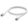 Ubiquiti UACC-Cable-Patch-Outdoor-C6A-1M-W Baltas Cat6a tinklo kabelis