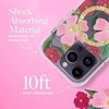 Rifle Paper Šautuvų popierius Skaidrus MagSafe – aukso spalvos dėklas skirtas iPhone 14 Pro (Rose Garden)