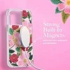 Rifle Paper Šautuvų popierius Skaidrus MagSafe – aukso spalvos dėklas skirtas iPhone 14 / iPhone 13 (Rose Garden)