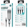BWOO greitas 3 in 1 USB 3A įkrovimo kabelis X274