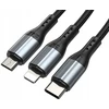 BWOO greitas 3 in 1 USB 3A įkrovimo kabelis X274